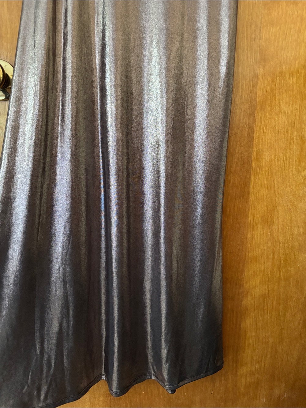 Express Women’s Metallic Long Sleeve Maxi Dress - Picture 6 of 9